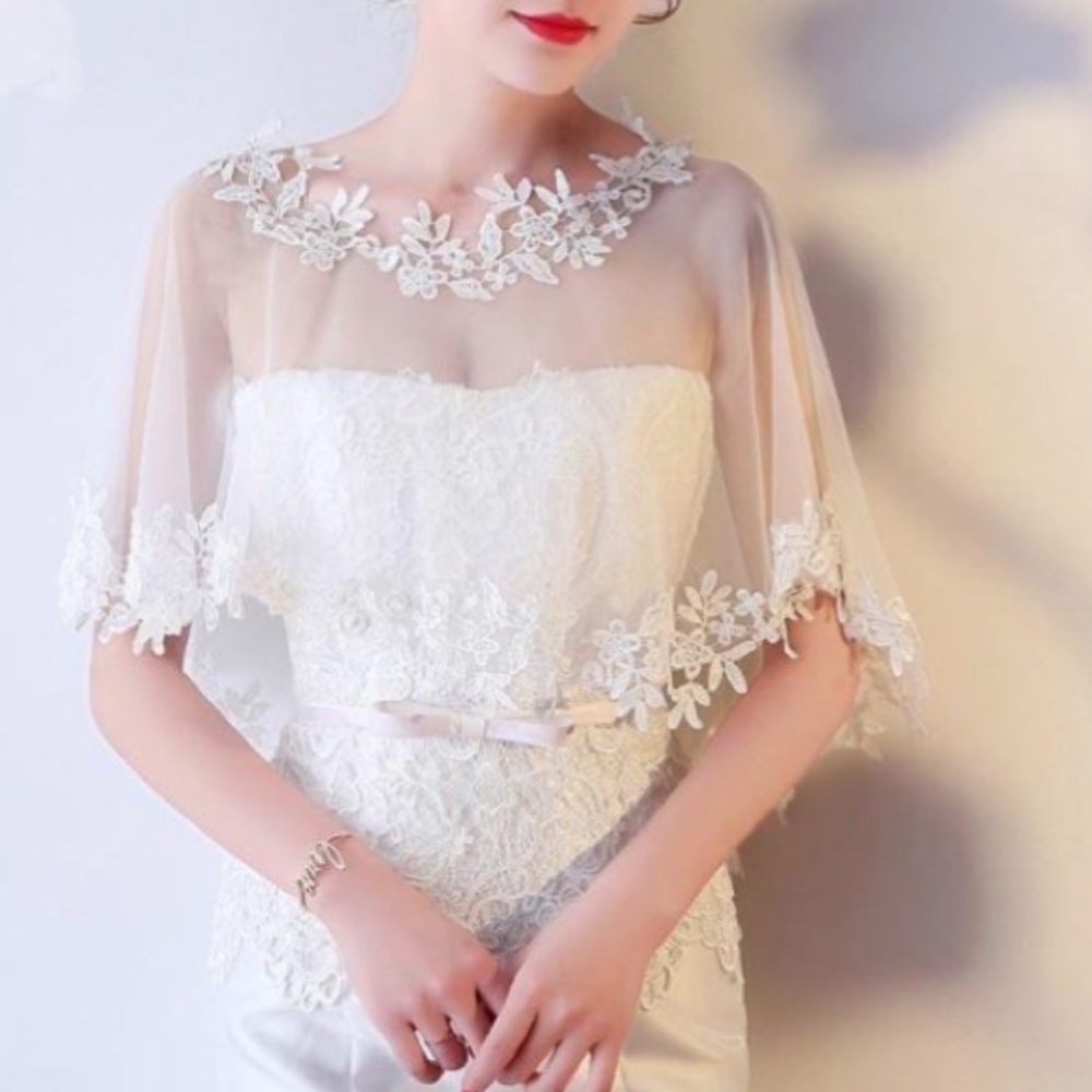 Ladies Lace cape for Wedding Dress